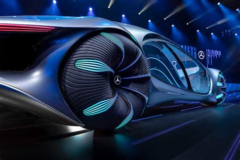 the front of the mercedes benz vision avtr is gorgeous
