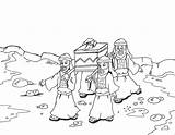 Jordan River Crossing Coloring Israelites Popular sketch template