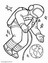 Coloring Pages Astronaut Space Printable Print Boys Choose Board sketch template