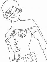 Coloring Robin Justice Pages Batman Young Deviantart Nightwing Drawings Printable sketch template