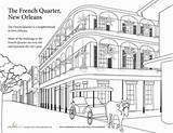 Coloring Pages Orleans Quarter French Kids Vacation Summer Visit Education Drawing Book Sheets Color Sights Sheet Bright Colors Some Add sketch template