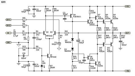watt subwoofer power amplifier wiring diagram electronic schematic circuit diagram picture