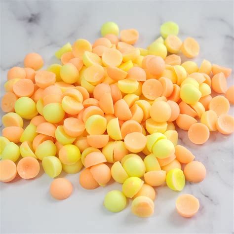 sunrise citrus highly scented wax dots wickless candle etsy