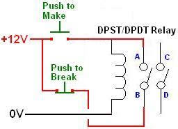 wiring diagram  latching relay