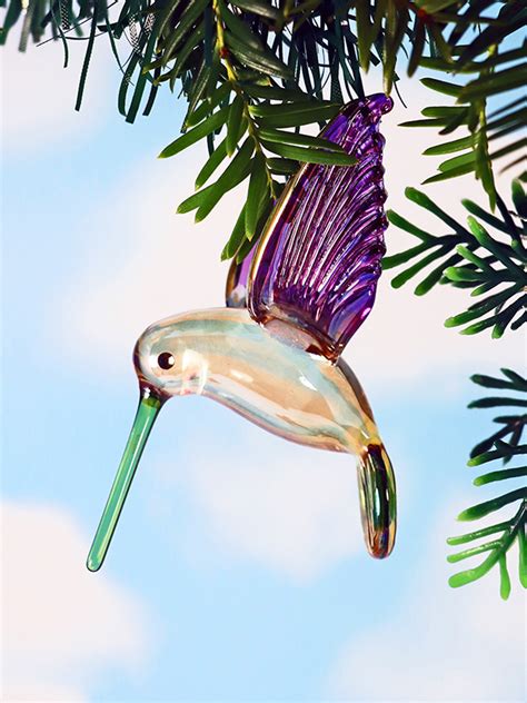 hummingbird crystal  purple artifactually