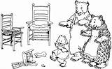 Clipart Bears Three Goldilocks Chairs Clip Coloring Pages Library Insertion Codes sketch template