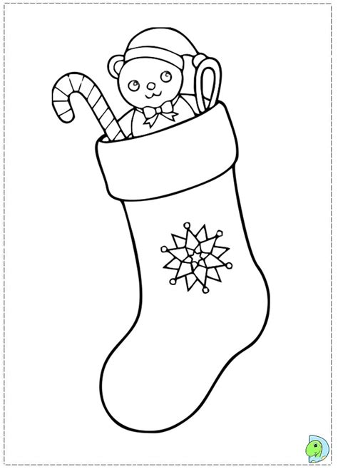 christmas stockings coloring page dinokidsorg