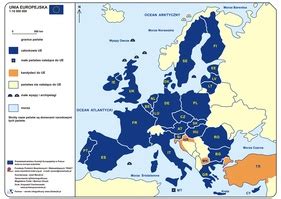 mapa unia europejska