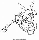 Rayquaza Pokemon Coloring Pages Mega Printable Getcolorings Getdrawings Drawing Comments sketch template