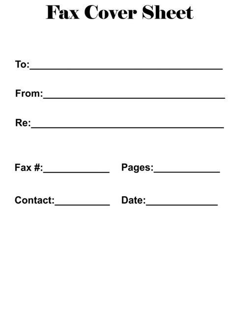 fax cover sheet template  word google docs  letter