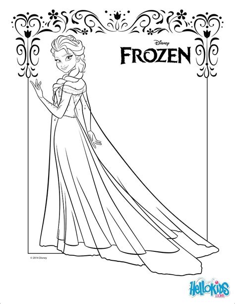 frozen fever elsa coloring pages  getcoloringscom  printable
