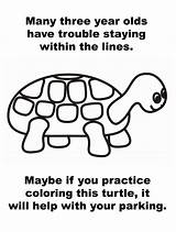 Parking Lines Turtle Coloring Bad Trouble Many Within Year Staying Note Three Park Between Olds Funny If Notes Drivers Maybe sketch template