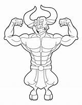 Coloring Minotaur Pages Fantasy Museprintables Printable Kids Farah Learning Source Fun sketch template