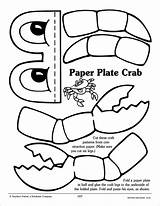 Craft Crab Scholastic Headband 1275 P01 1649 Vbs Krabbe sketch template