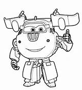 Super Wings Mewarnai Donnie Coloring Jet Jerome sketch template