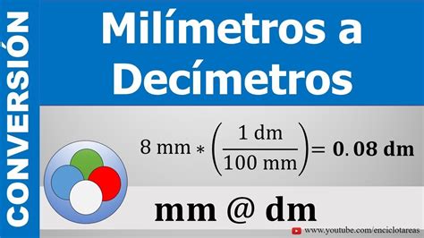 convertir de milimetros a decimetros mm a dm youtube