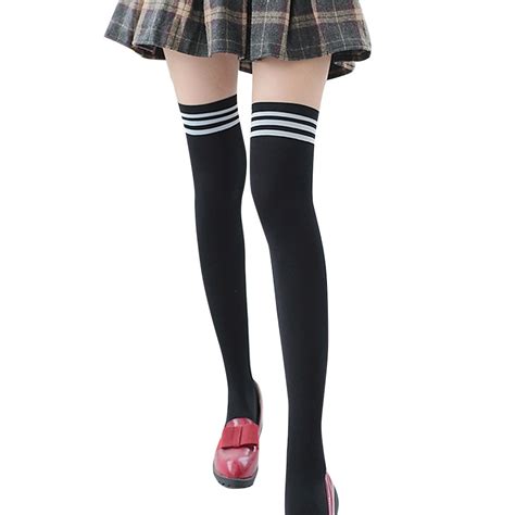 college wind women fashion thigh high socks sexy warm cotton over the