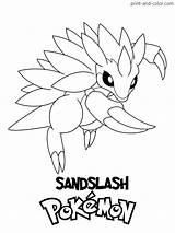 Sheets Sandslash Generation sketch template