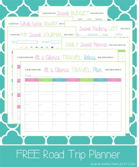 travel planner template road trip planner travel planner