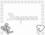 Dayana Coloring Pages Name Hellokids Print Color sketch template