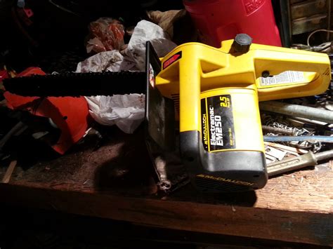 mcculloch em chainsaw oiler repair
