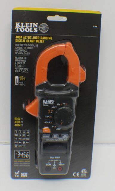 klein tools cl auto ranging digital clamp meter cl  sale  ebay