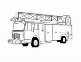 Fire Coloring Truck Pages Printable Kids sketch template