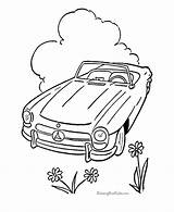 Coloring Pages Car Printable Cars Kids Convertible Cabrio Fast Mercedes Color Peterbilt Print Sheets Things Vehicles Library Clipart Go Popular sketch template