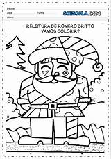 Romero Britto Papai Dezembro Creche Natalinos sketch template