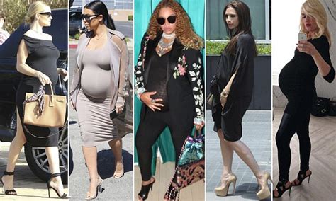 Why Pregnant Celebrities Wear Tight Maternity Clothes Daily Mail Online