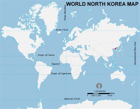 North Korea Location Map Location Map Of North Korea