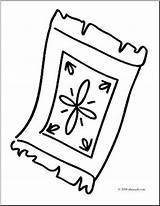 Rug Coloring Pages Getcolorings Color Basic Words Clip sketch template