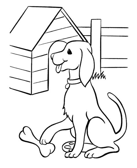 dog house coloring page   dog house coloring page png