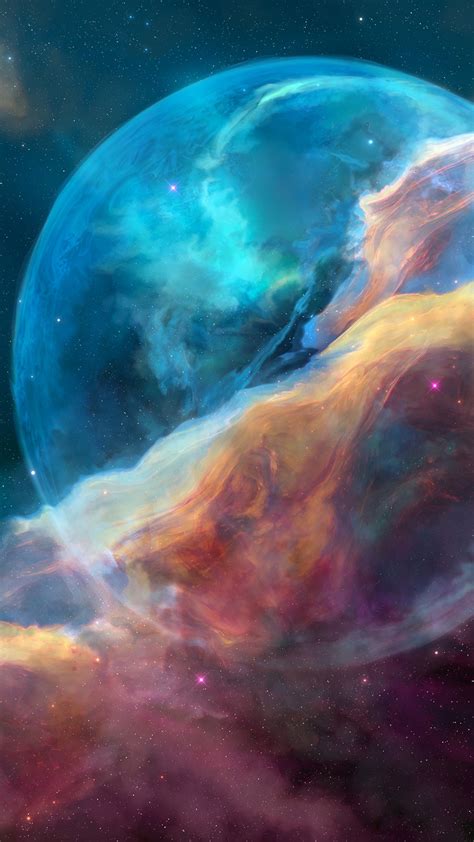 wallpaper bubble nebula hd space