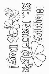 Coloring St Patricks Pages Shamrock Patrick Happy Kids Crafts Print Saint Sheets Google Book Printable Search Cut Cards Stencil Activities sketch template