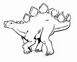 Stegosaurus Coloring sketch template