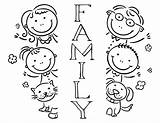 Family Coloring Pages Printable Kids Happy Placemat Laminate Completed Dining Idea Child Artwork Would Table Use sketch template