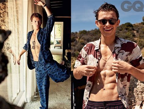 we re loving these imitation pics of tom holland s gq photoshoot