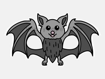 bat mask printable halloween easy kid craft template happy paper time