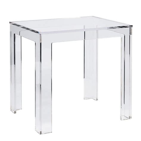 felicity acrylic rectangular side table ballard designs