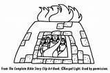 Furnace Fiery Shadrach Abednego Meshach Bibel Missionbibleclass Codes Insertion sketch template
