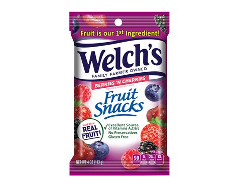 welchs mixed fruit fruit snacks  oz pouch berries cherries