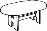 Table Coloring Clipart Pages Clip Furniture Kids Clipartbest sketch template
