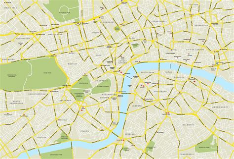 central london map royalty  editable vector map maproom