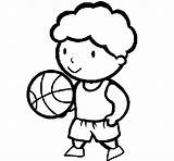 Basketball Cartoon Coloring Pages Player Clipart Printable Goal Coloringcrew Sport Library Sports Color sketch template
