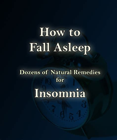 How To Fall Asleep Fast Remedies For Insomnia