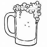 Beer Coloring Drawing Glass Bottle Soda Pages Mug Color Getcolorings Printable Clipartmag sketch template