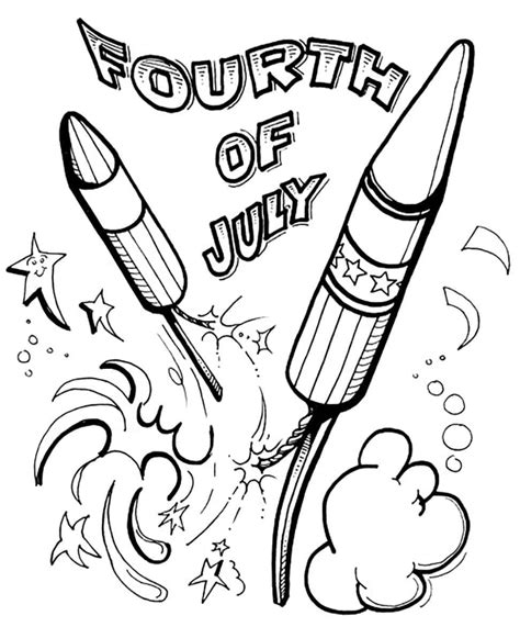 fourth  july coloring pages  easy  print   july