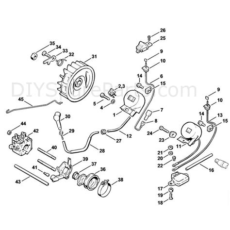 stihl  chainsaw   parts diagram ignition