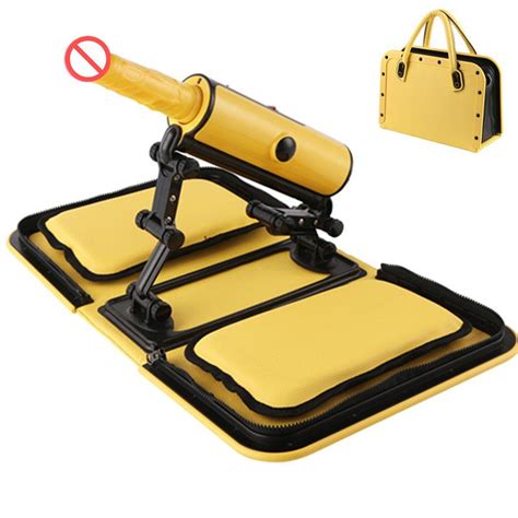 Sex Machine Portable Handbag Yellow Remote Control 3 Vibrations 3